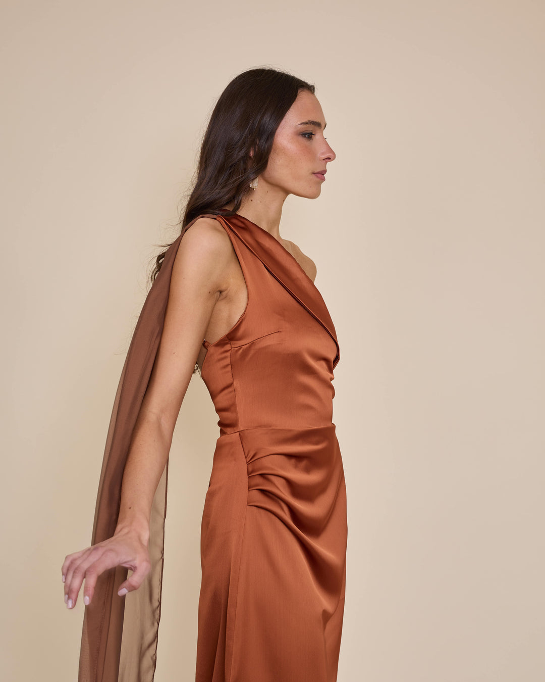Vestido Mairena Terracota