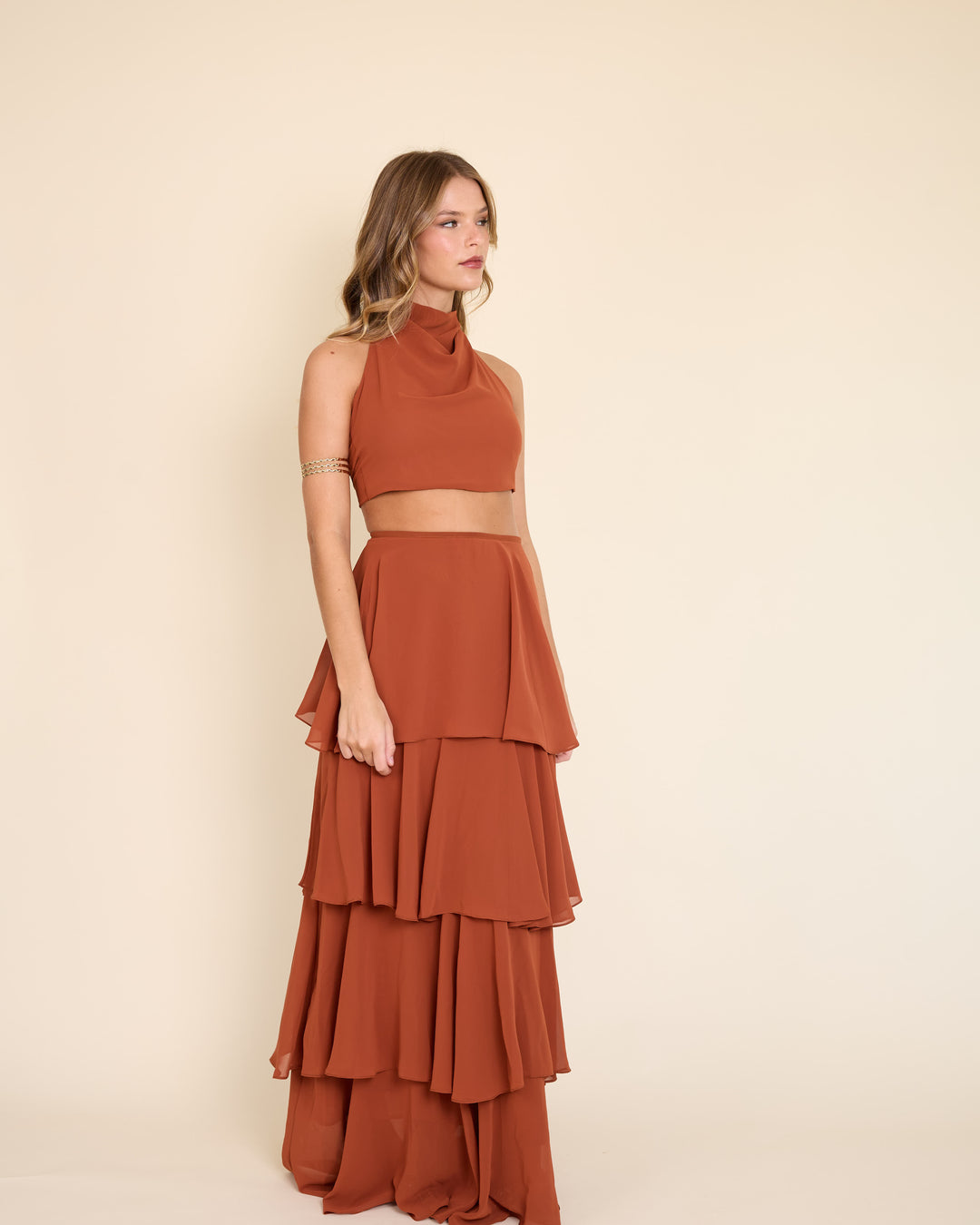 Falda Laura Terracota