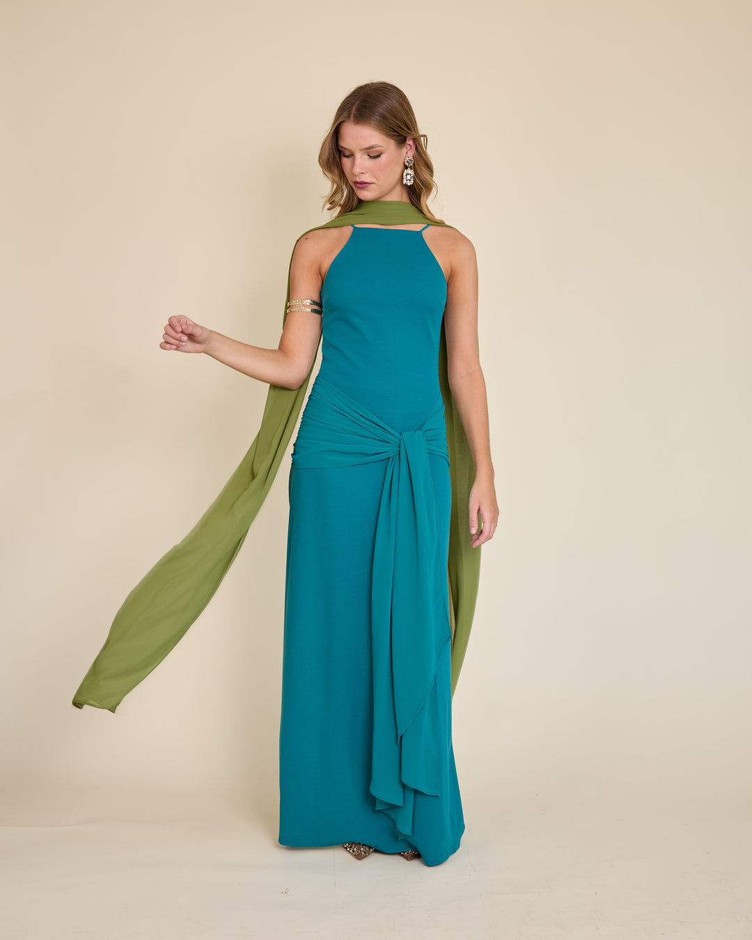 Bufanda Alicia Verde Pistacho