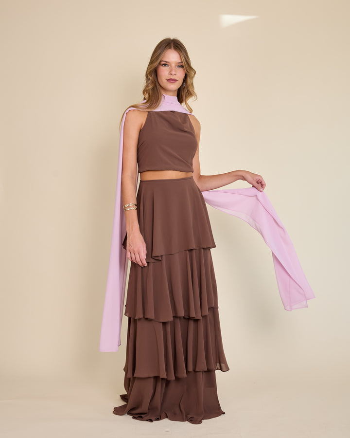 Bufanda Alicia Rosada Clara