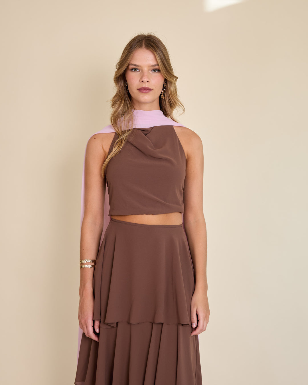 Bufanda Alicia Rosada Clara