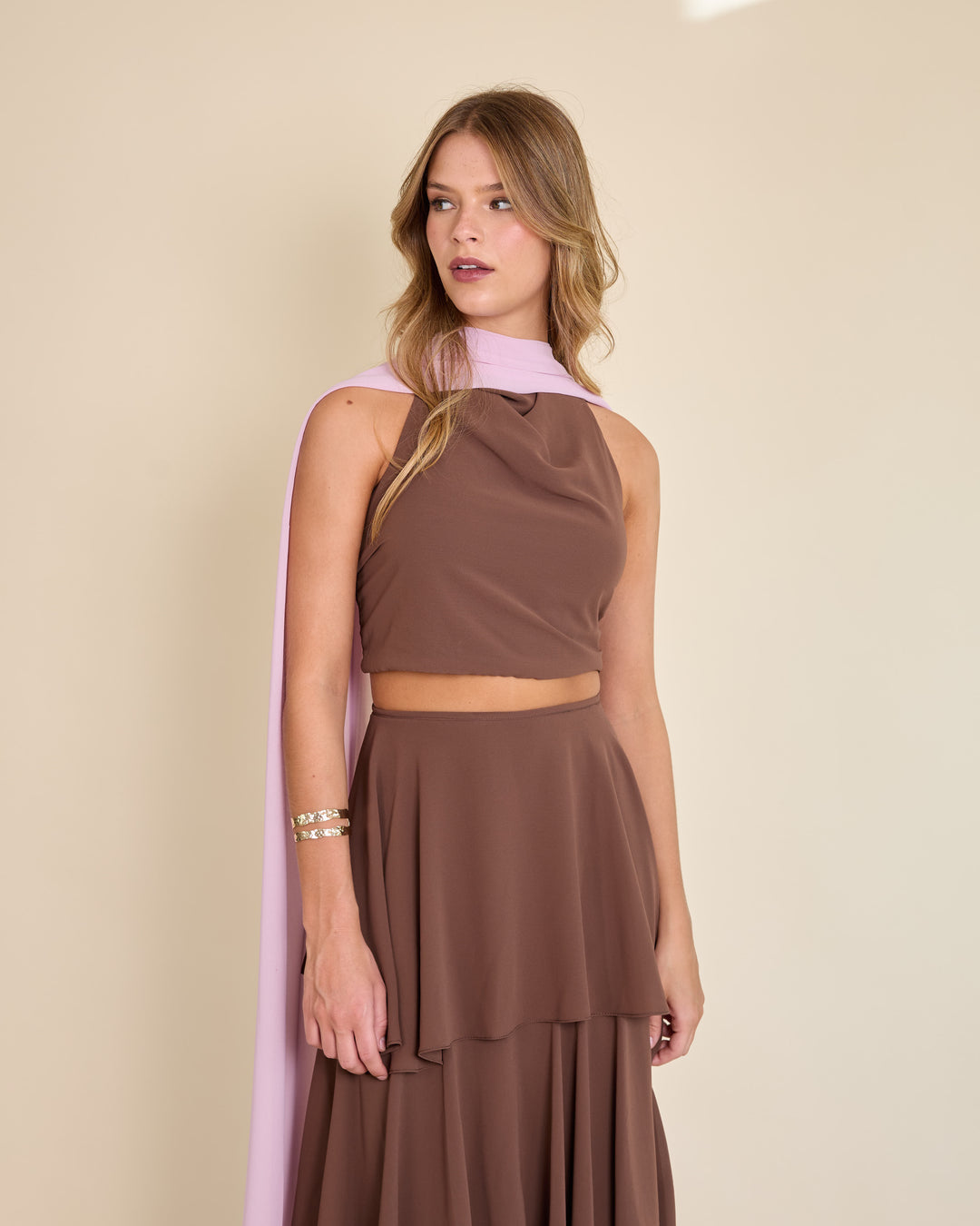 Bufanda Alicia Rosada Clara