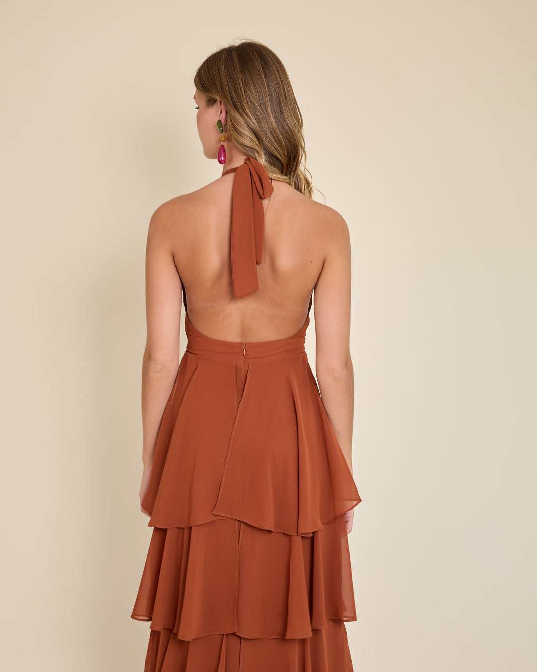 Vestido Celia Terracota
