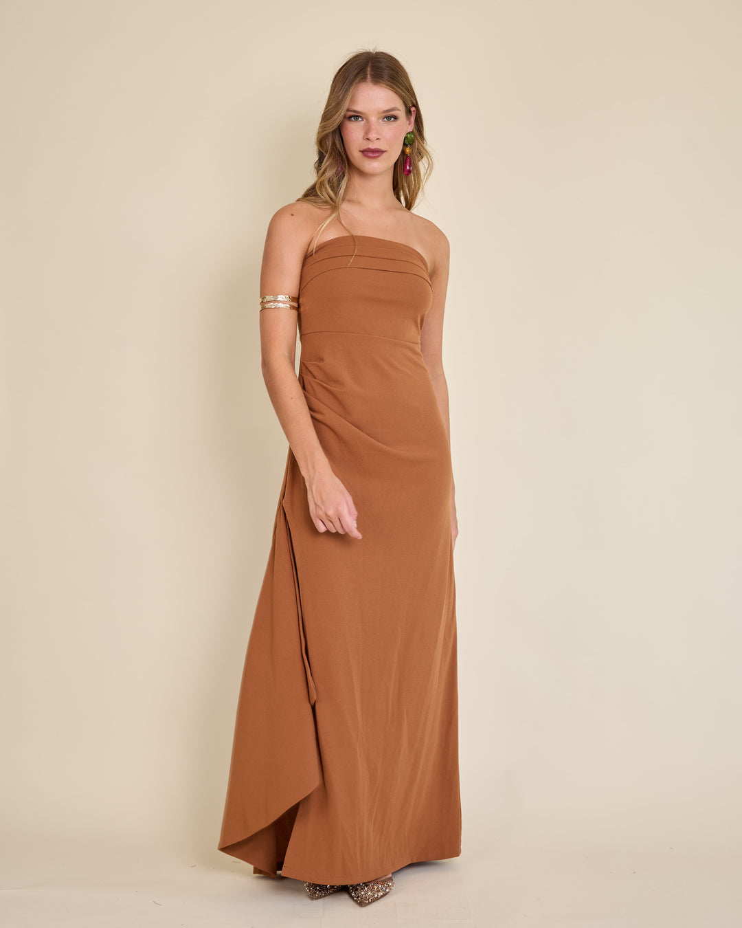 Vestido Lucia Terracota Claro