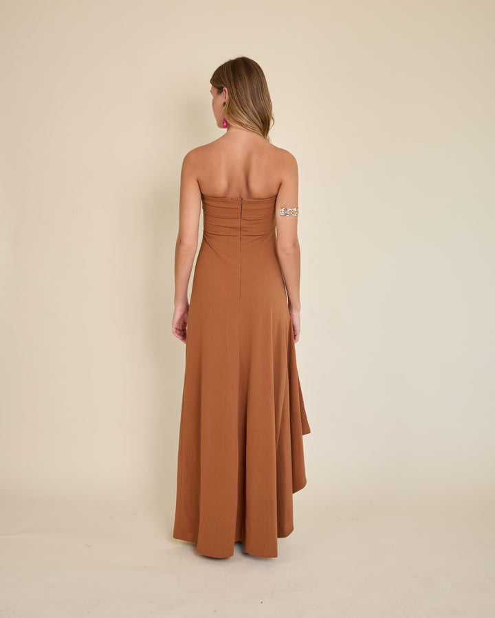 Vestido Lucia Terracota Claro