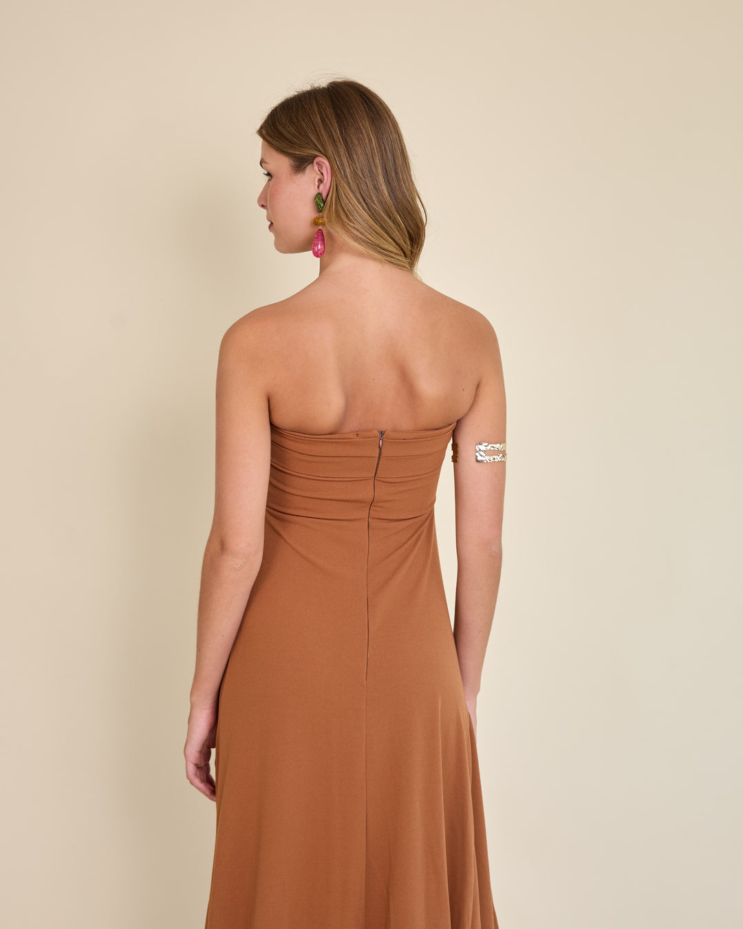 Vestido Lucia Terracota Claro