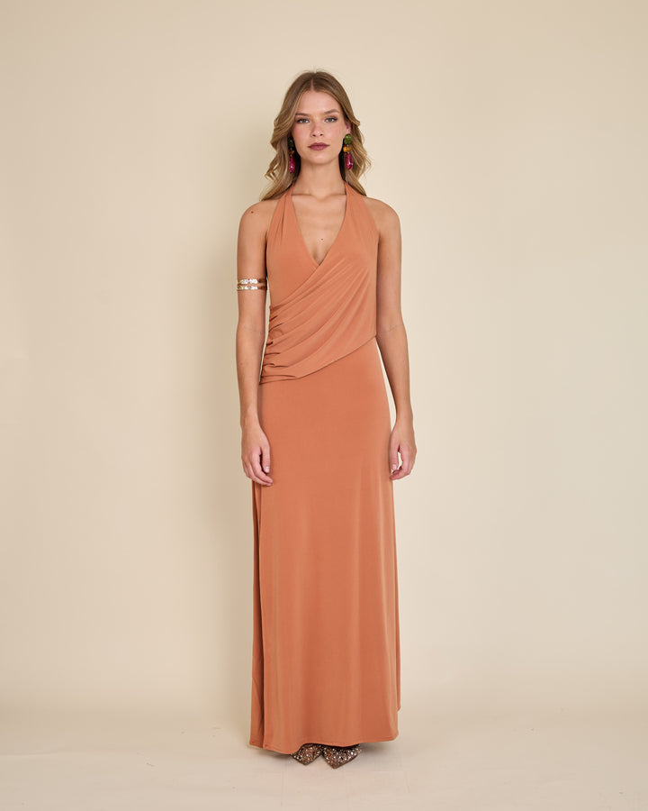 Vestido Julieta Terracota Claro