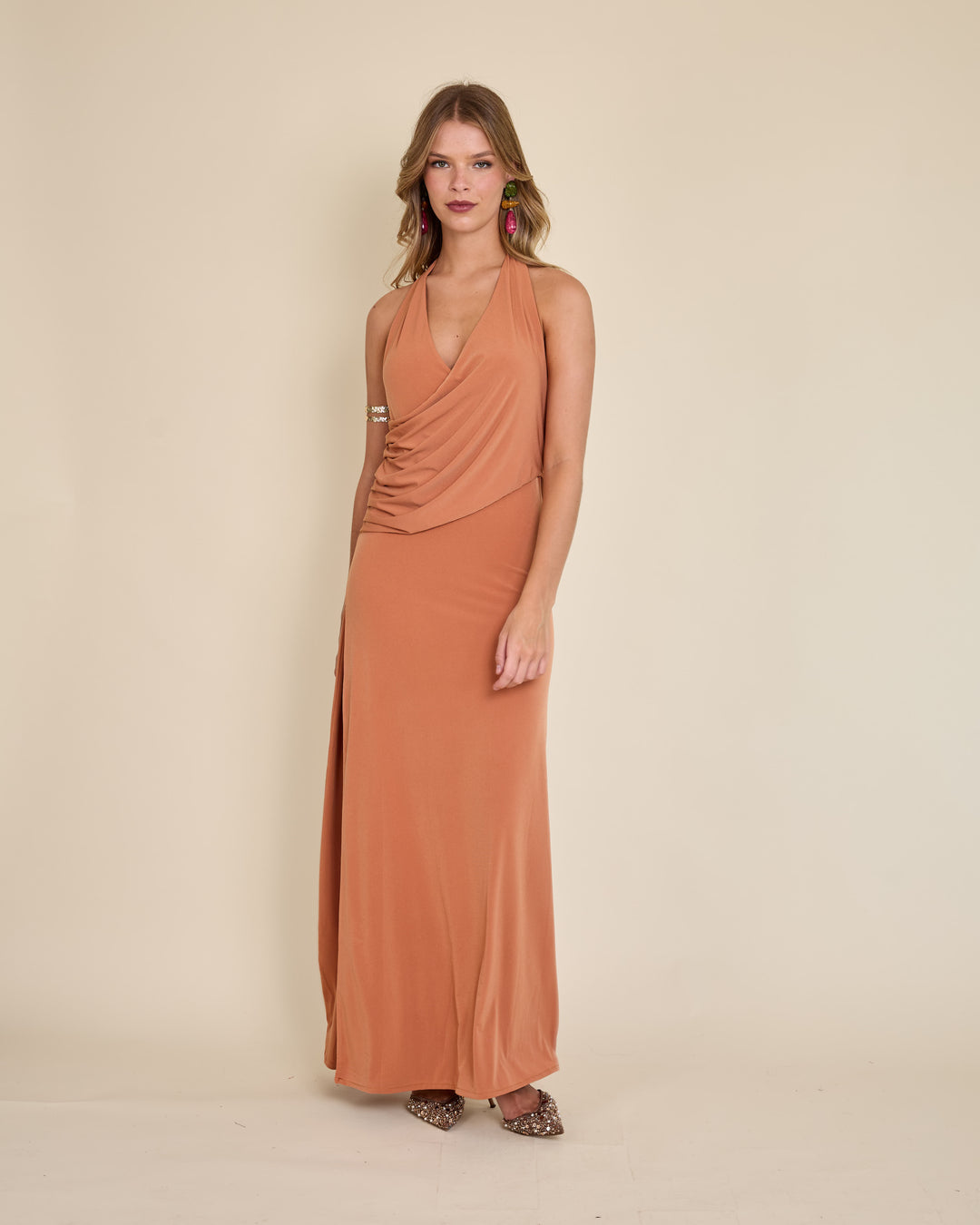 Vestido Julieta Terracota Claro
