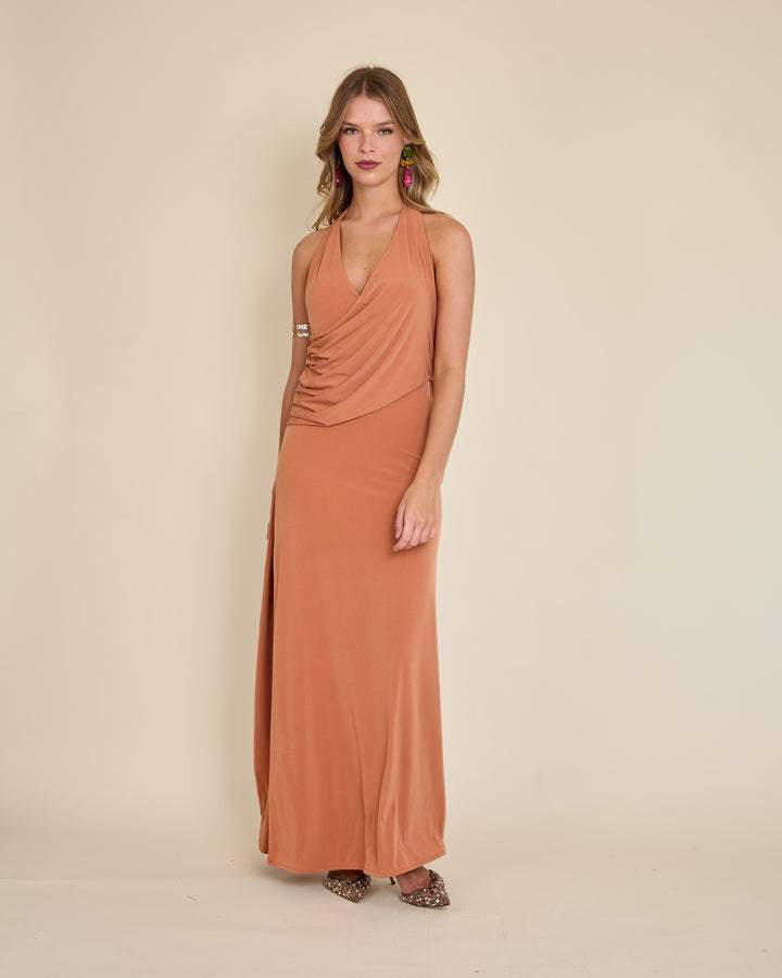 Vestido Julieta Terracota Claro
