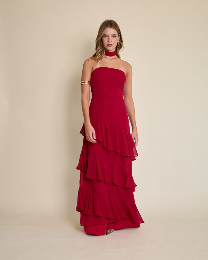Vestido Amaia Rojo