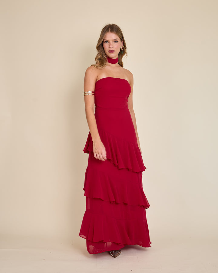 Vestido Amaia Rojo