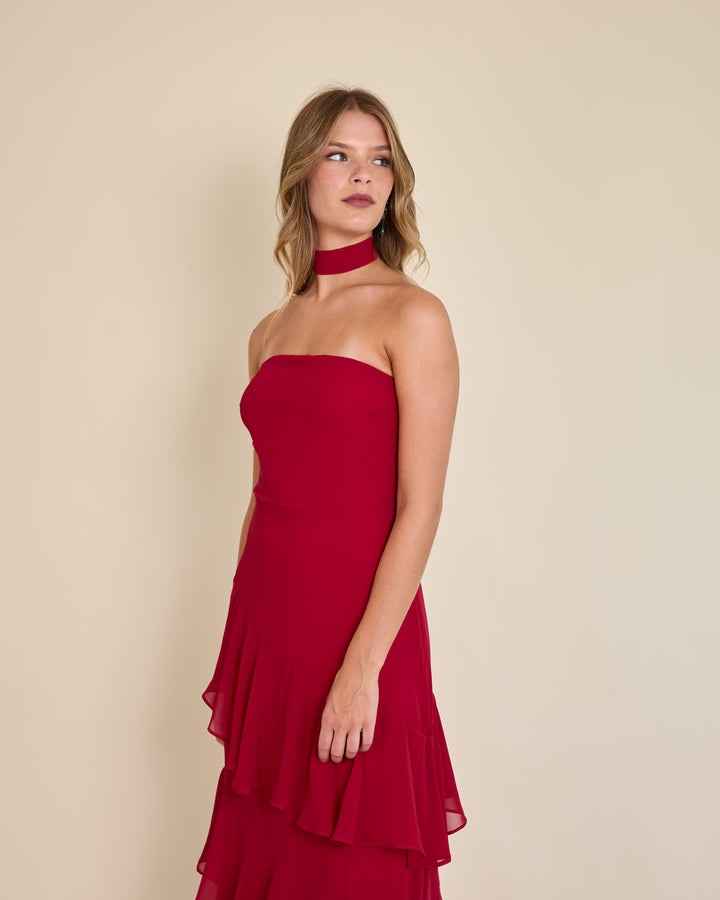 Vestido Amaia Rojo