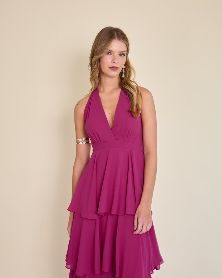 Vestido Celia Fucsia