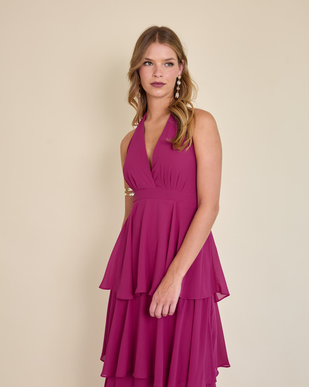 Vestido Celia Fucsia