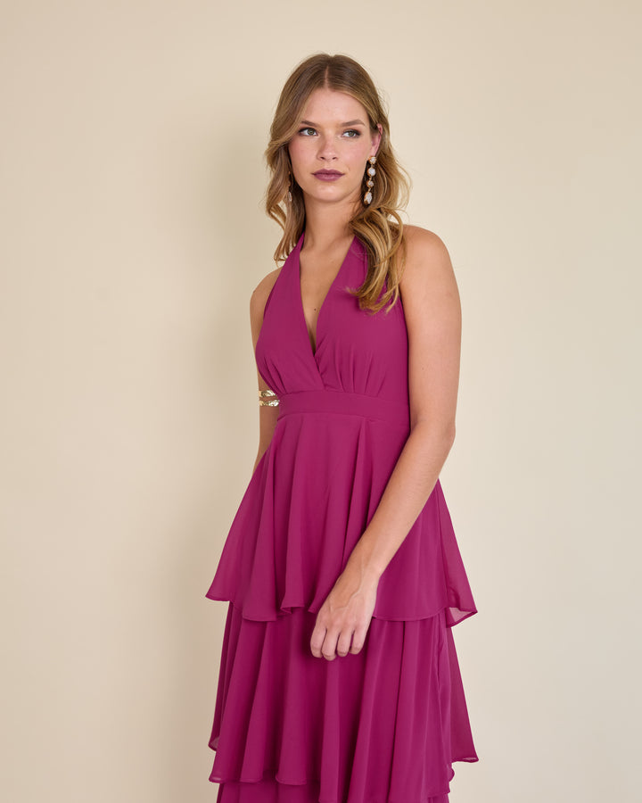 Vestido Celia Fucsia