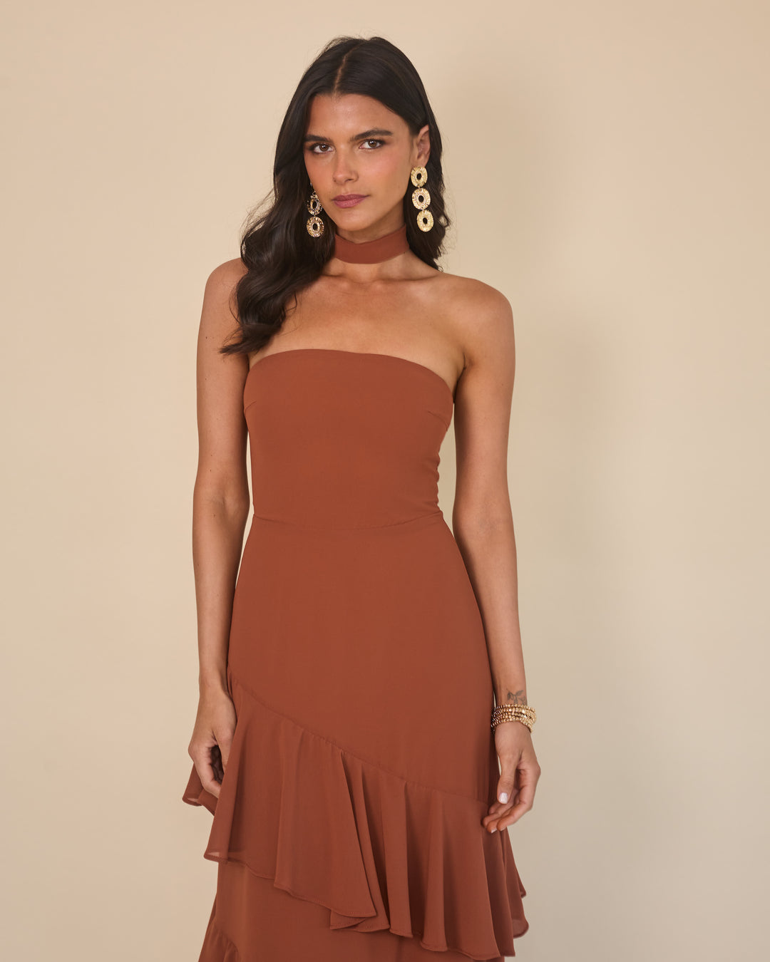Vestido Amaia Terracota