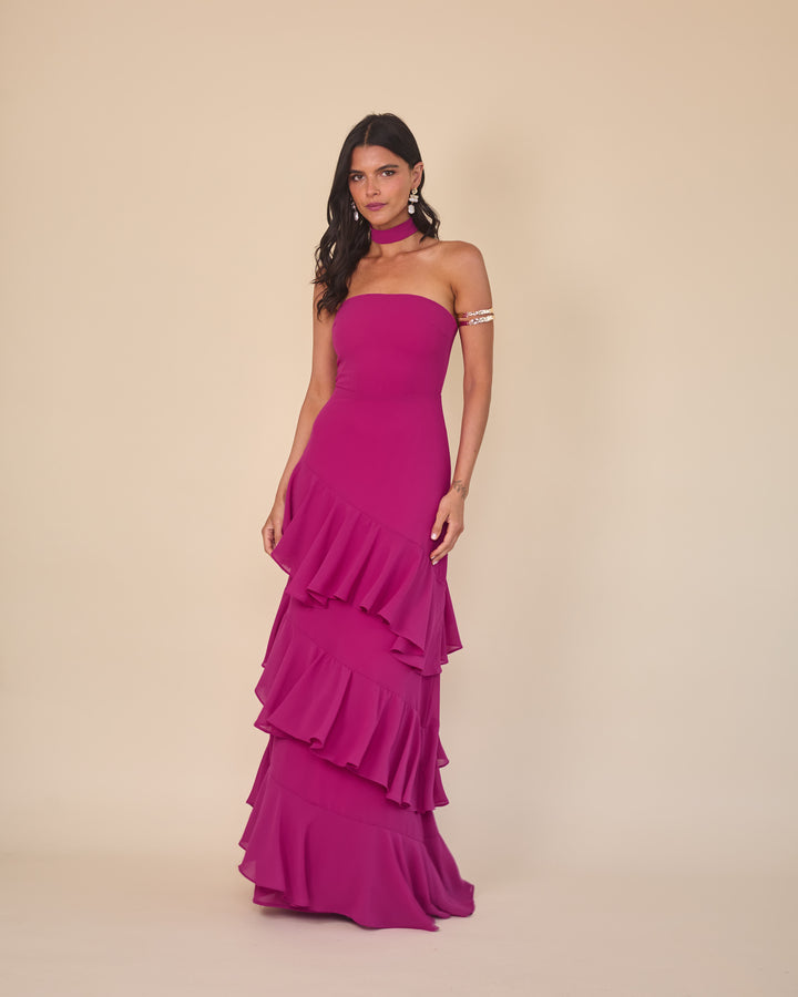 Vestido Amaia Magenta