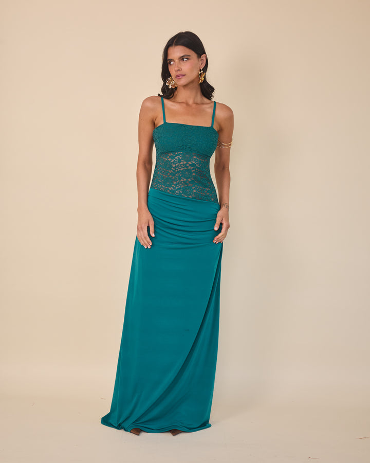 Vestido Malfitana Petroleo