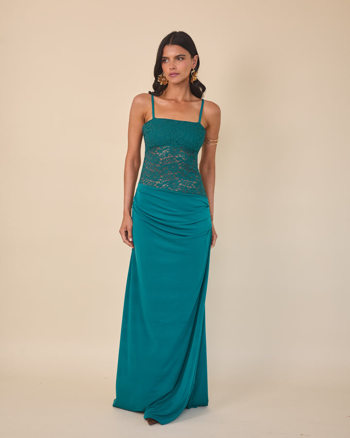 Vestido Malfitana Petroleo