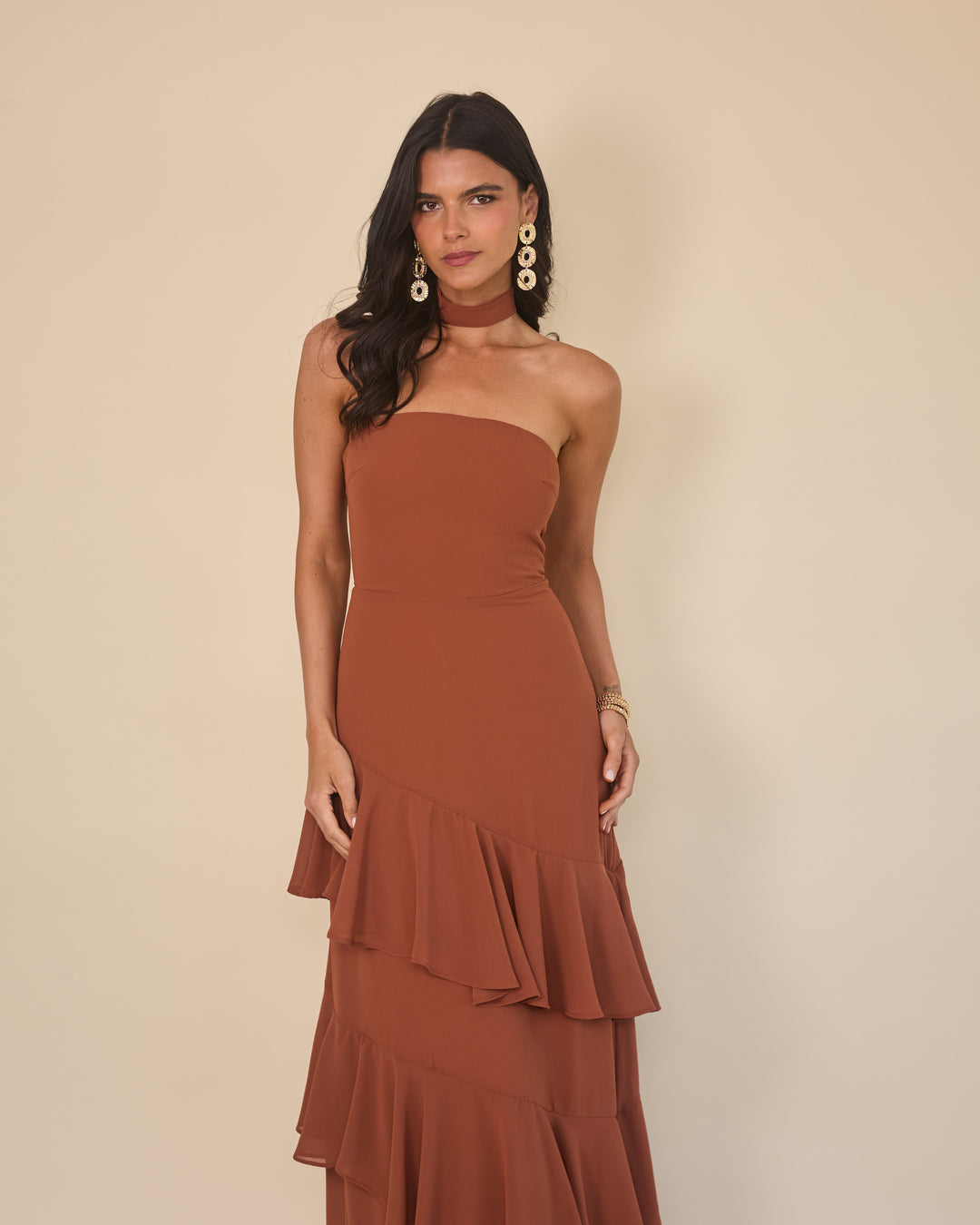 Vestido Amaia Terracota