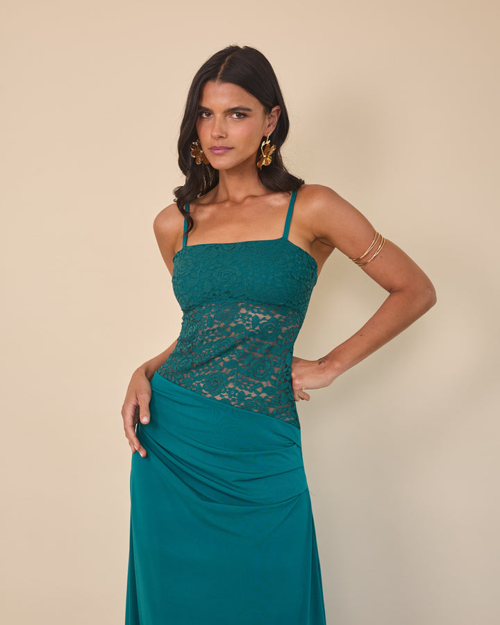 Vestido Malfitana Petroleo