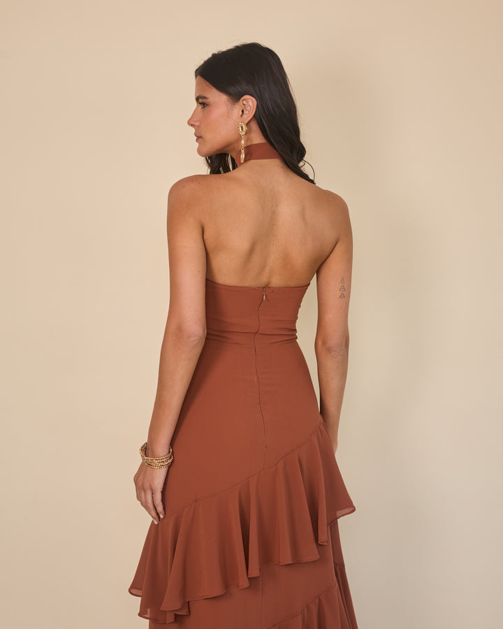 Vestido Amaia Terracota