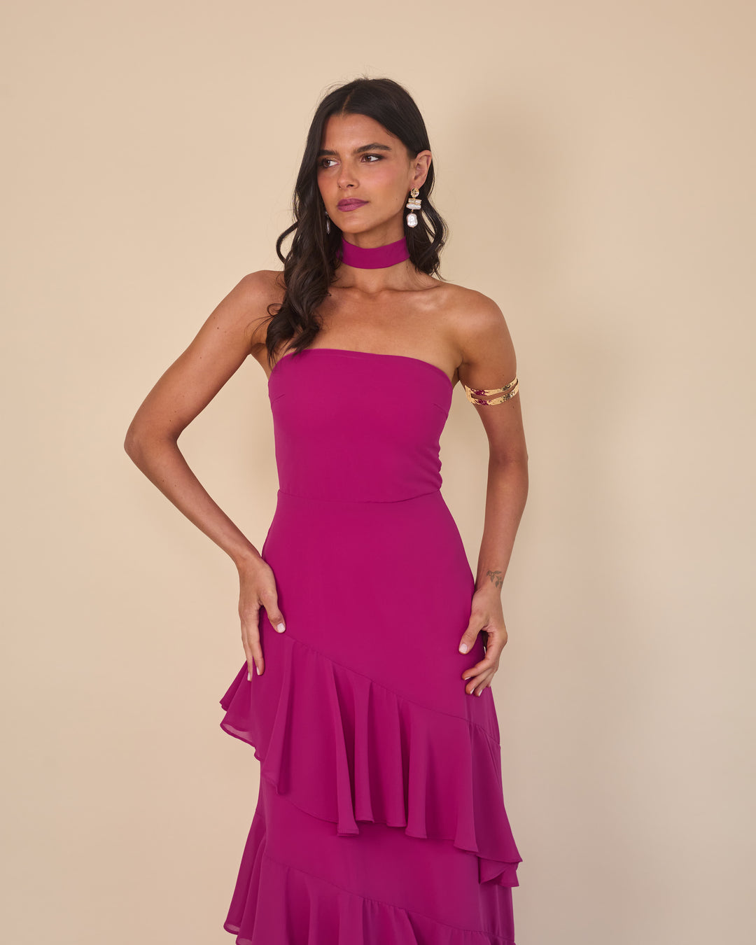 Vestido Amaia Magenta
