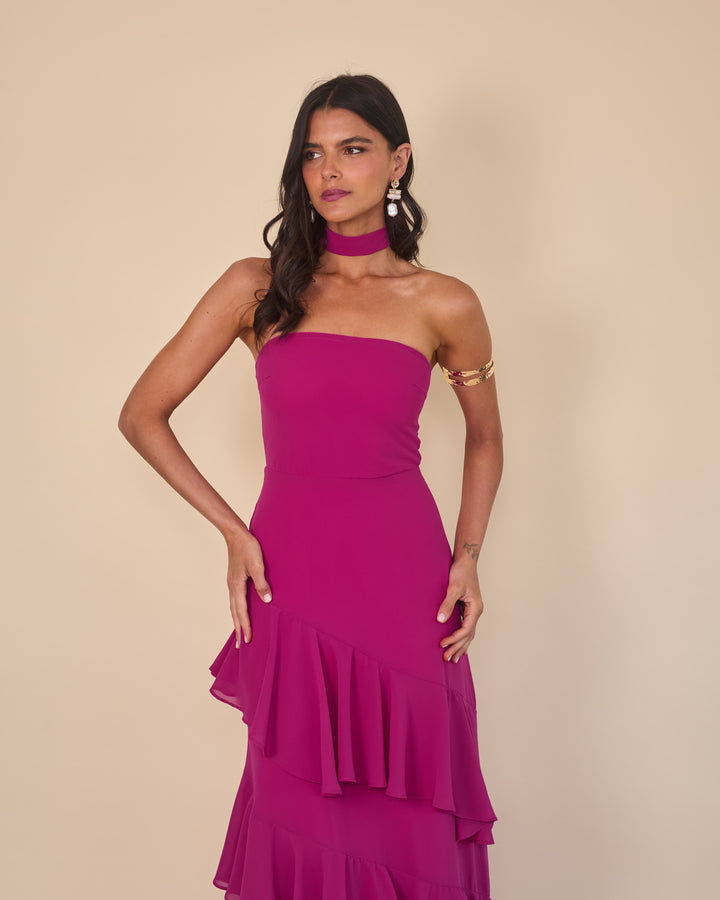 Vestido Amaia Magenta