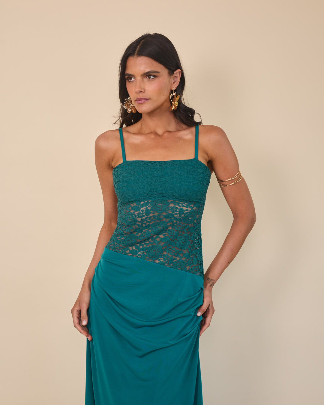 Vestido Malfitana Petroleo