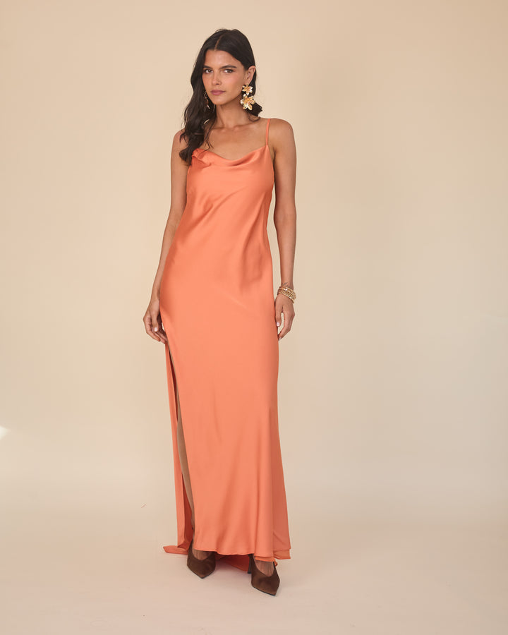 Vestido Melina Mandarina