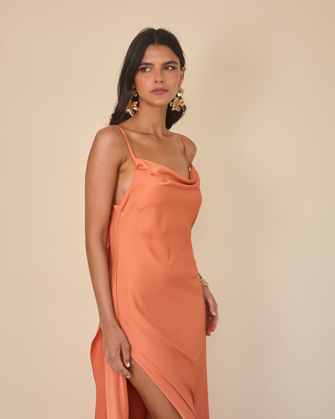 Vestido Melina Mandarina