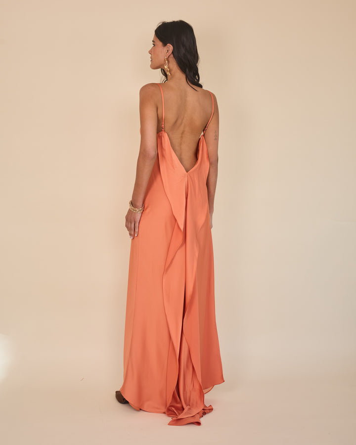 Vestido Melina Mandarina