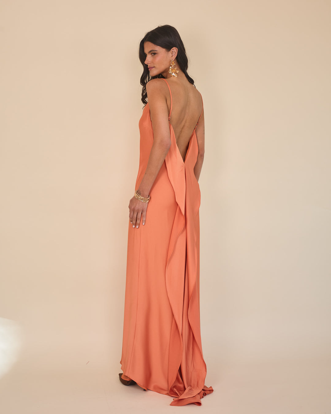 Vestido Melina Mandarina