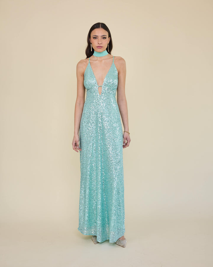 Vestido Nuria Celeste