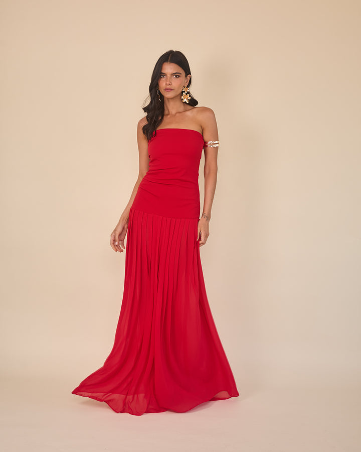 Vestido Noelia Rojo