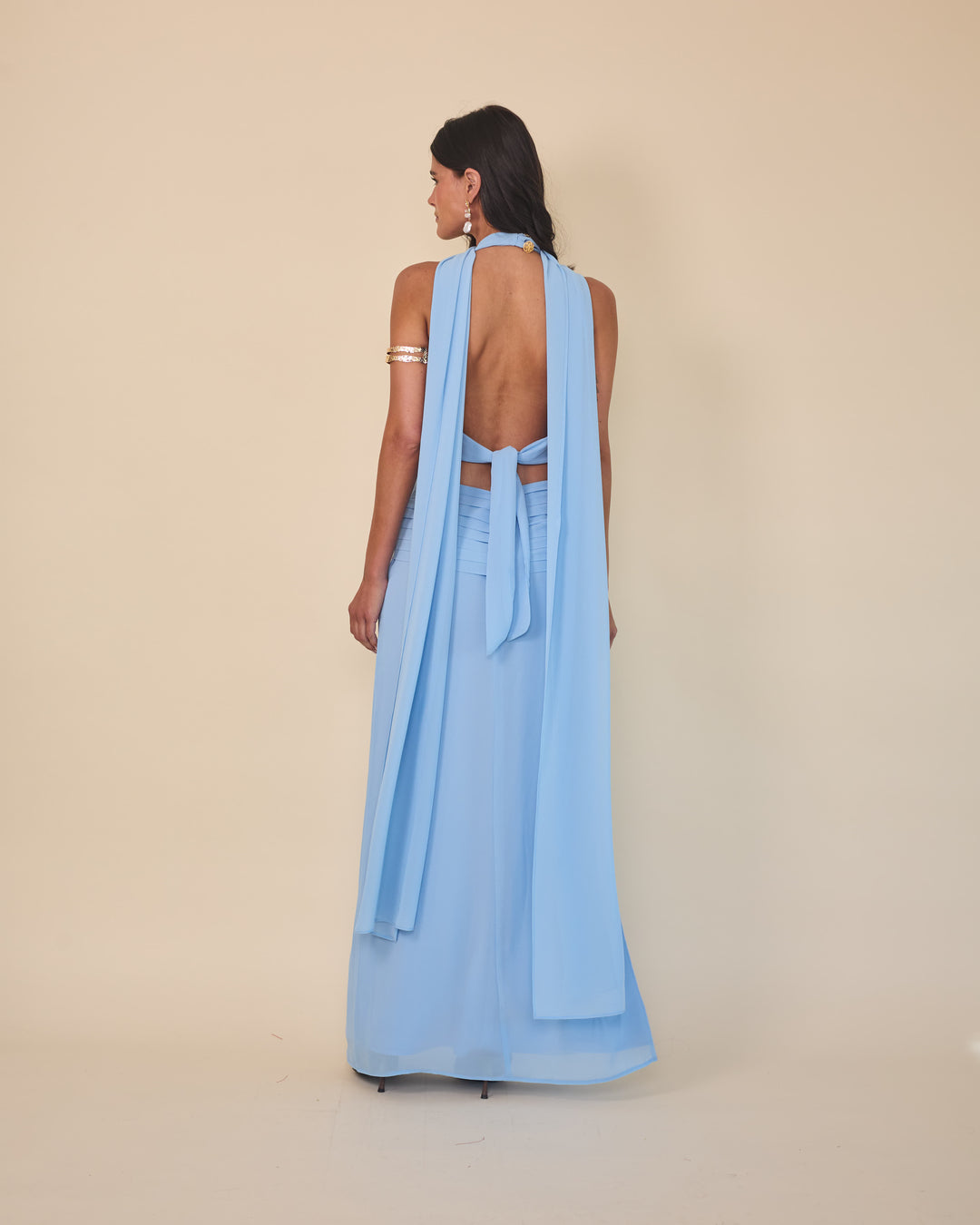 Falda Formentera Celeste