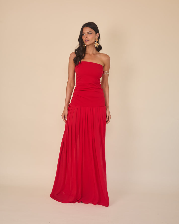 Vestido Noelia Rojo