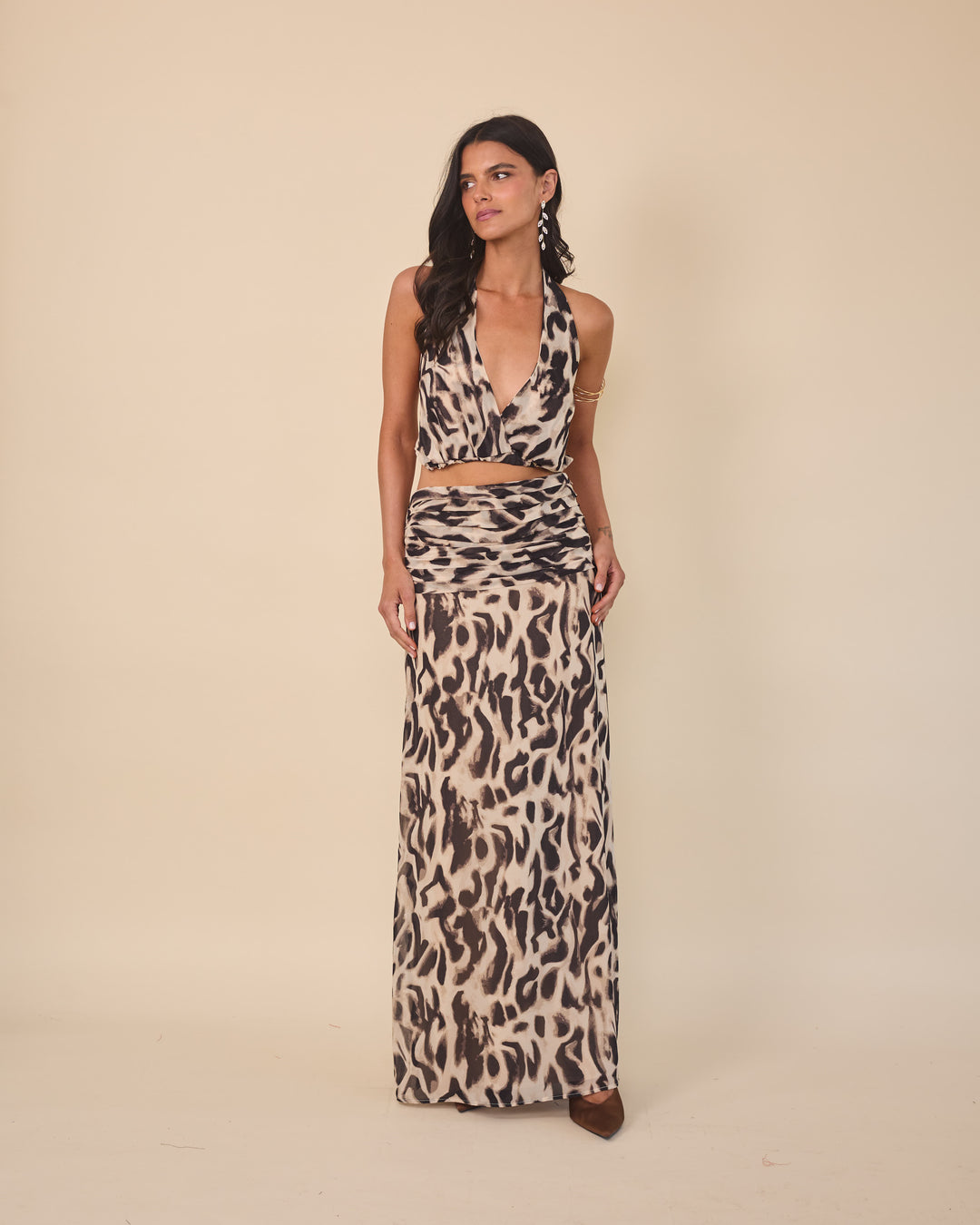 Falda Formentera Leopardo