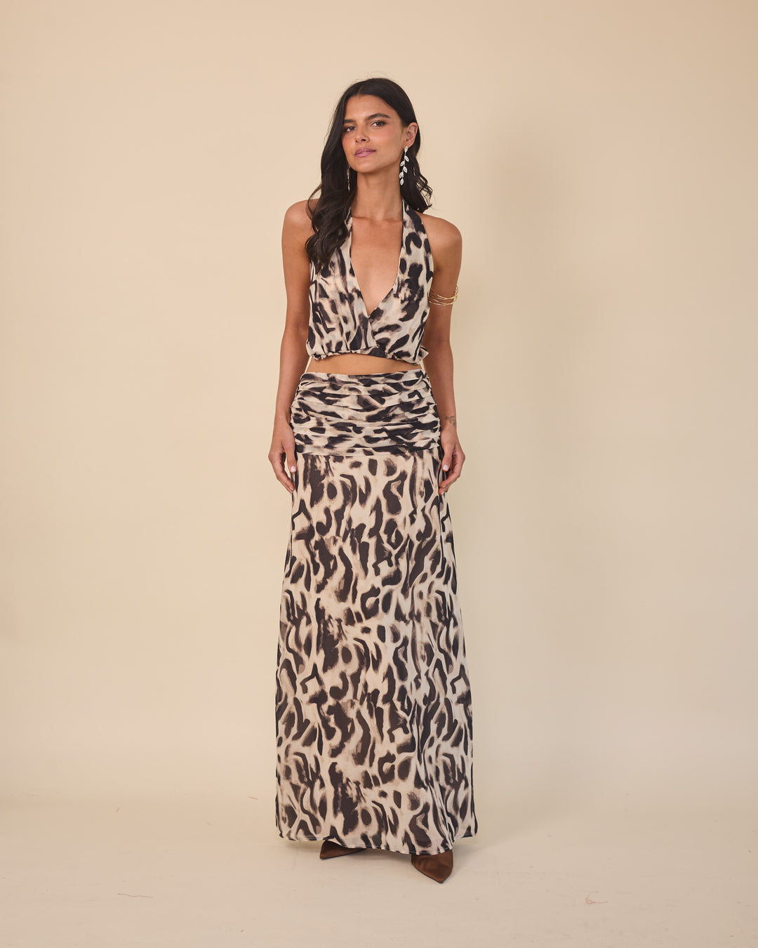 Falda Formentera Leopardo