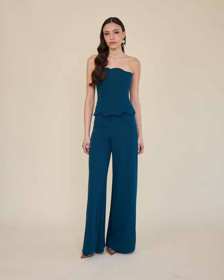 Top Straples Amalia Azul