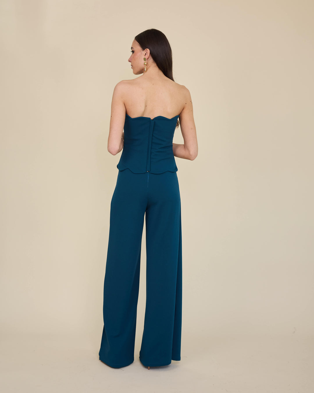 Top Straples Amalia Azul