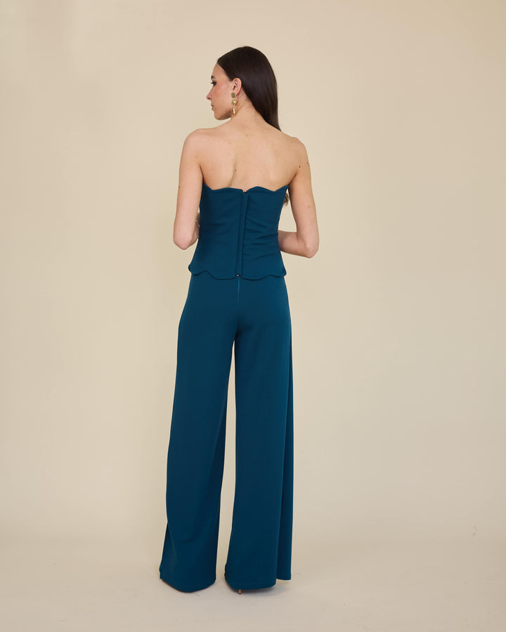 Top Straples Amalia Azul
