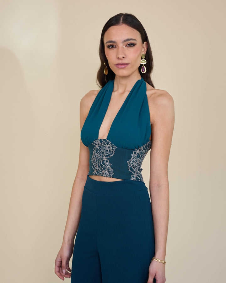 Top Amalia Azul