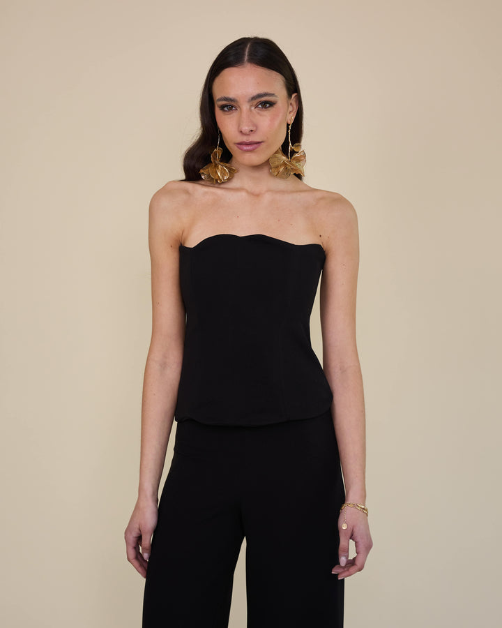 Top Strapless Amalia Negro
