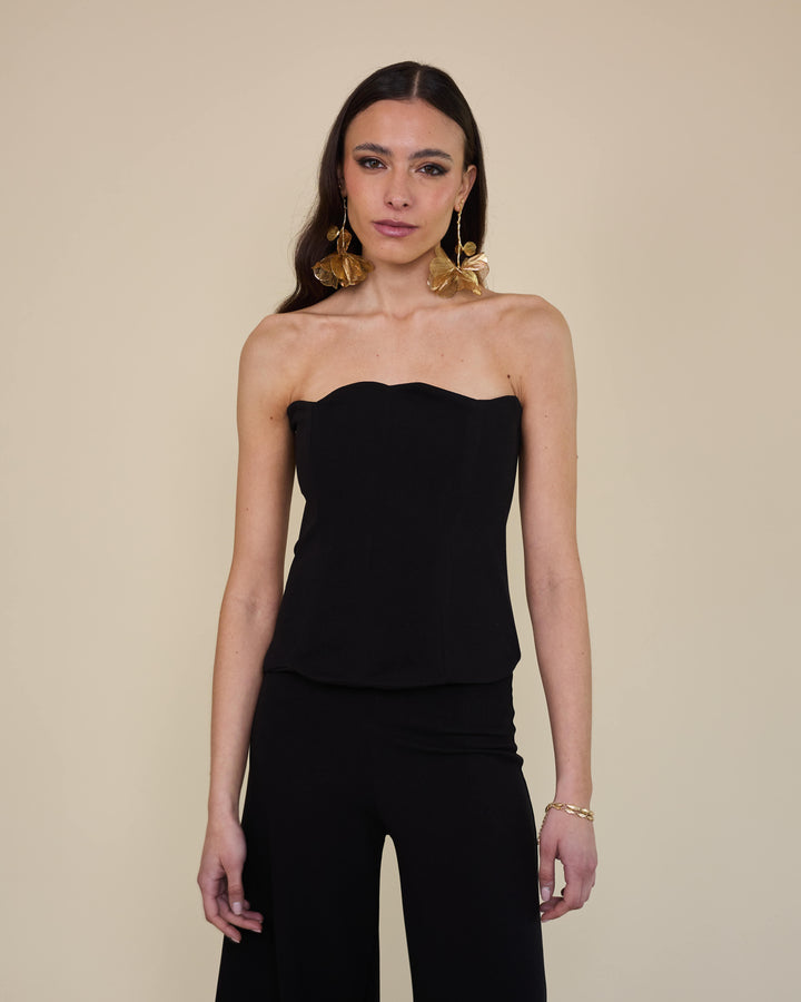 Top Strapless Amalia Negro