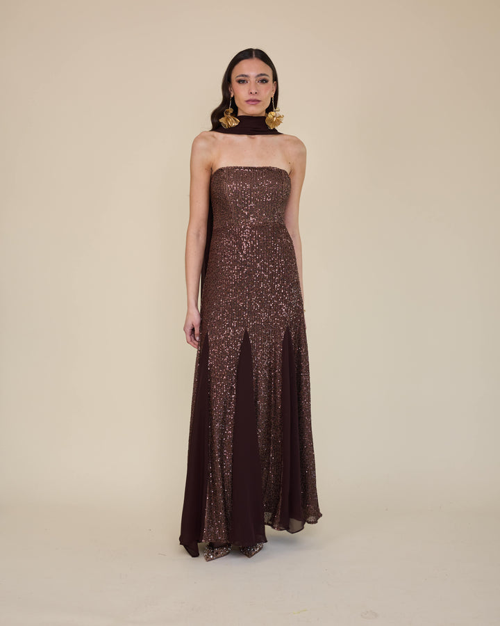 Vestido Verona Cafe