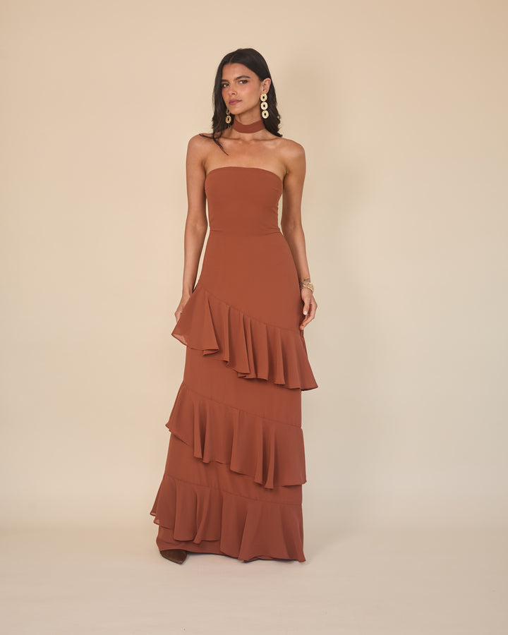 Vestido Amaia Terracota