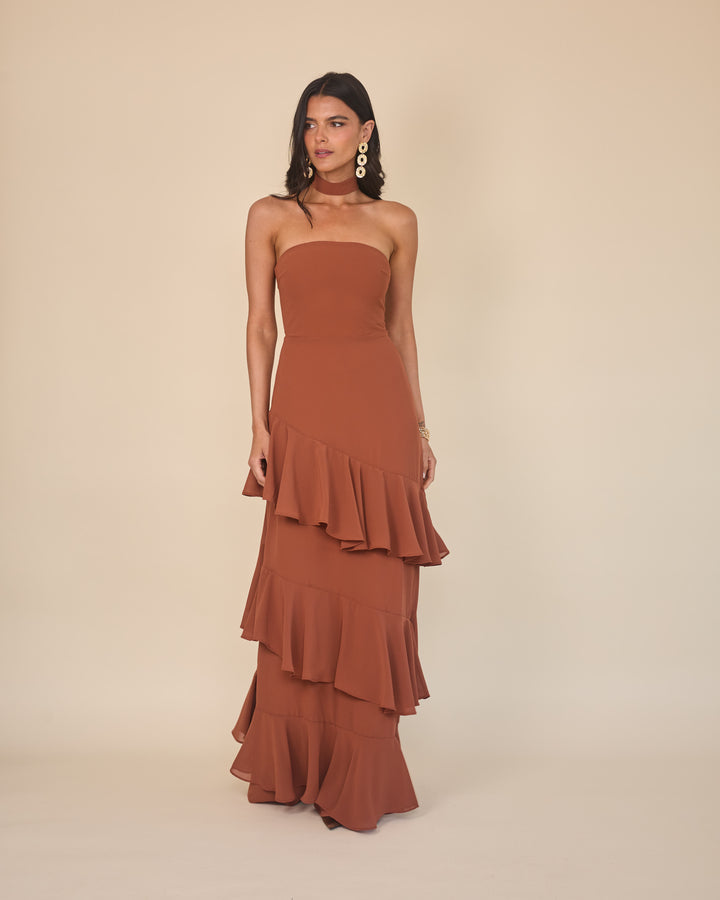 Vestido Amaia Terracota