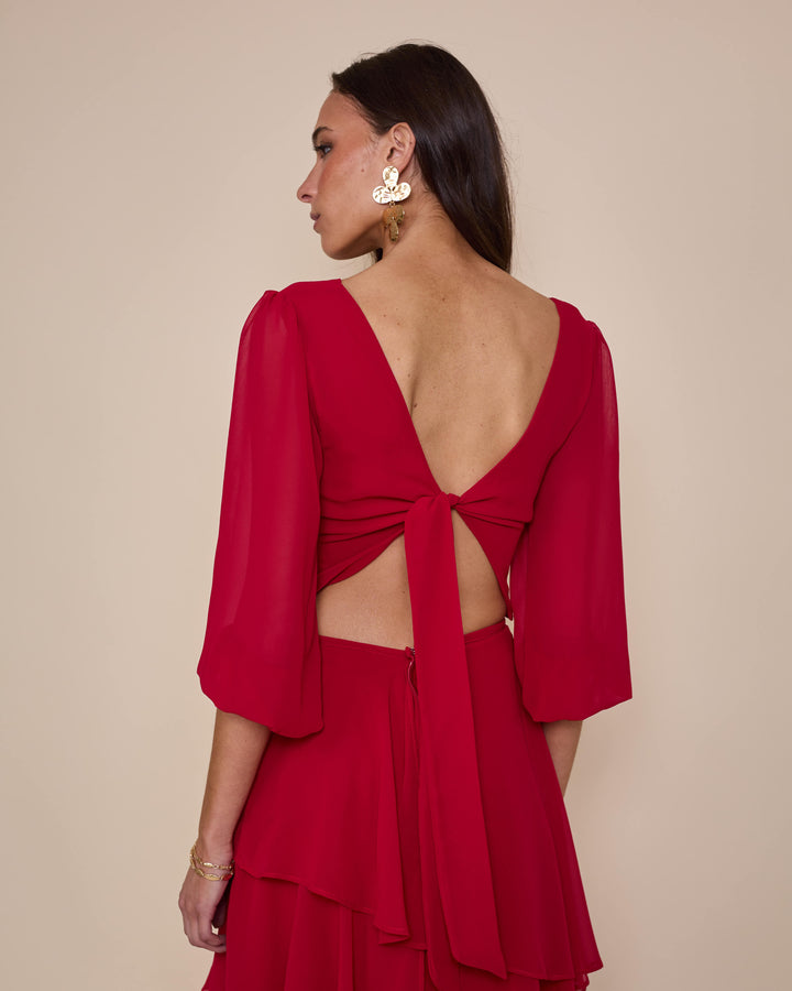 Falda Lorenza Roja