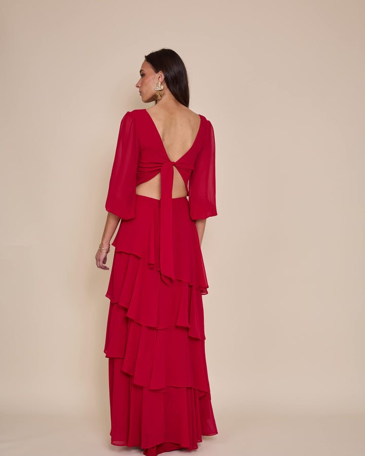 Falda Lorenza Roja